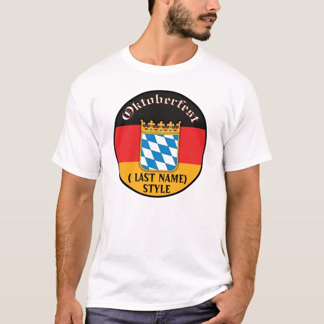 T-shirt personnalisable d'Oktoberfest (Devant)
