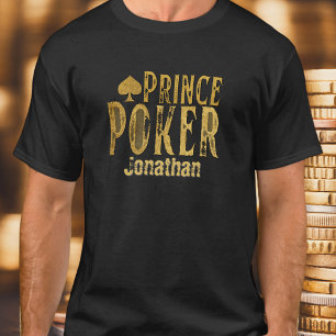 T-Shirt personnalisable drôle de prince du Poker