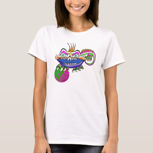 T-shirt personnalisable du monstre I de volleyball (Devant)