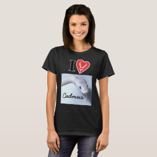 T-shirt Personnalisable "je (coeur de python de boule)