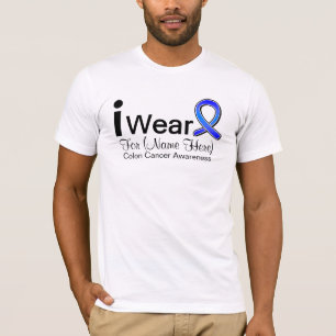T-shirt Personnalisable je porte le ruban de cancer du