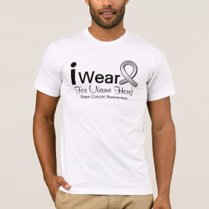 T-shirt Personnalisable je porte le ruban de cancer du
