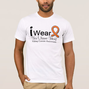 T-shirt Personnalisable je porte le ruban d'orange de