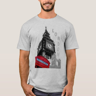 T-shirt Personnalisable Londres Big Ben Horloge Tour tenda