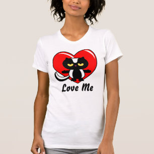 T-shirt Personnalisable Love Me Skunk Heart Valentine