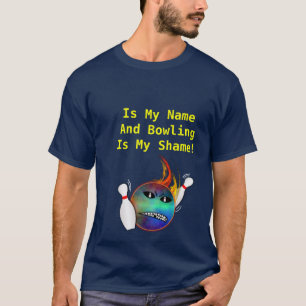 T-shirt Personnalisable ma honte de bowling