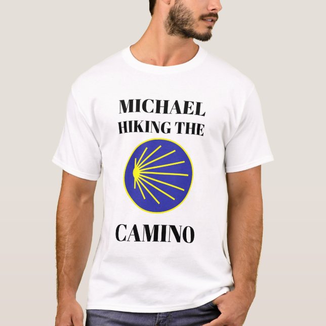 T-shirt Personnalisable "Michael Randonnée the Camino" (Devant)