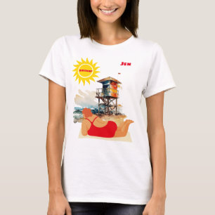 T-shirt Personnalisable "Panier" dans le soleil