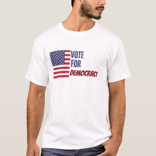 T-shirt Personnalisable Vote for Democracy USA Election 20