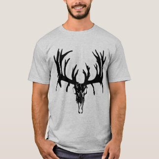 T-shirt Personnalisation noire de crâne