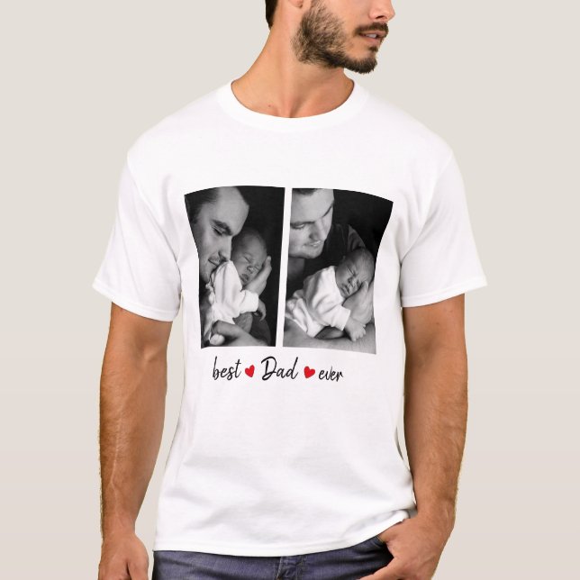 T-shirt Personnalisation photo de Best Papa Ever 2 (Devant)