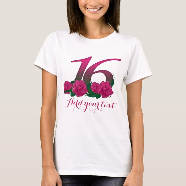 T-shirt Personnalisé 26e personnalisable 16 modèle (Devant)