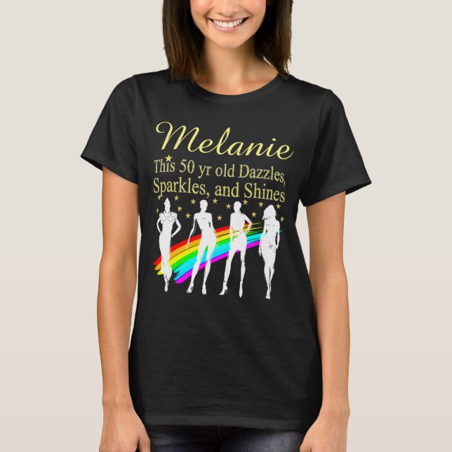 T-SHIRT PERSONNALISÉ 50E ANNIVERSAIRE DIVA T SHIRT (Devant)