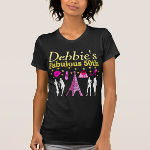 T-SHIRT PERSONNALISÉ 50E ANNIVERSAIRE PARIS DIVA T SHIRT
