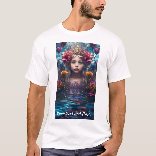T-shirt Personnalisé, Ajouter une photo et du texte (Devant)