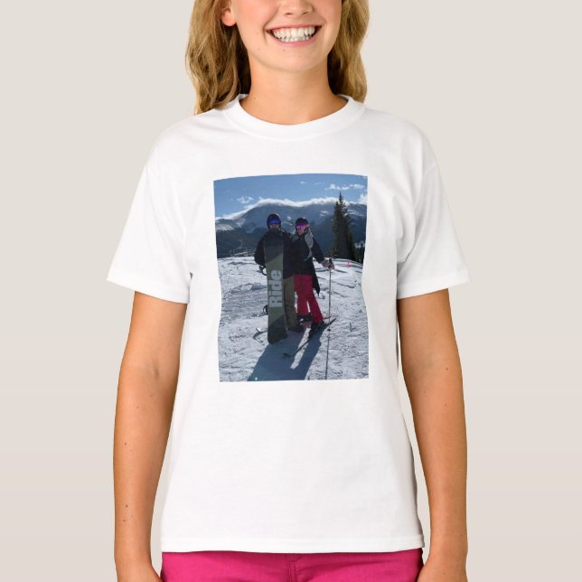 T-shirt Personnalisé Ajoutez votre photo à l'arrière avant (Devant)
