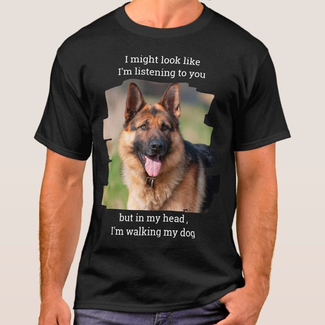 T-shirt Personnalisé Animaux de compagnie Photo Drôle Chie (Créateur téléchargé)
