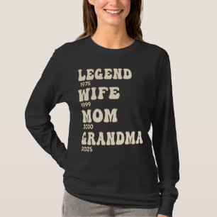 T-shirt Personnalisé Années Légende Femme Maman Grand-mère