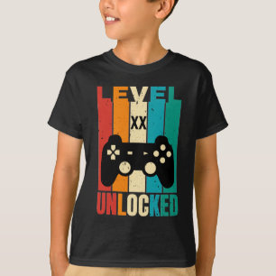 T-shirt personnalisé Anniversaire Niveau XX déverr