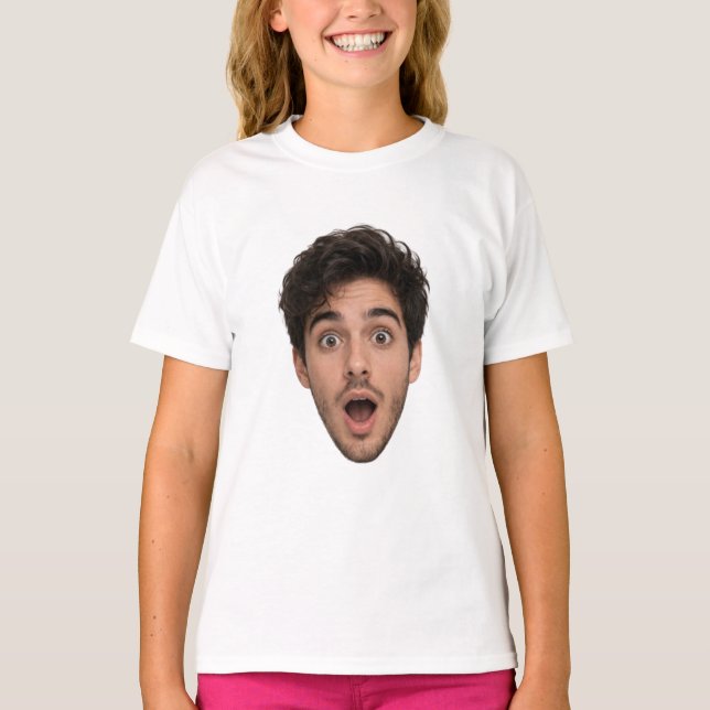 T-shirt personnalisé avec découpe de visage pour e (Devant)