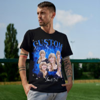 T-shirt personnalisé avec photo de rap bootleg des
