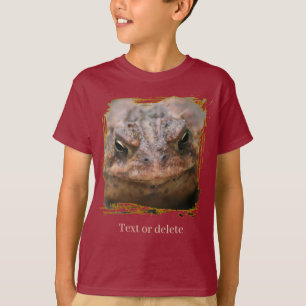 T-shirt personnalisé avec visage de crapaud de prè