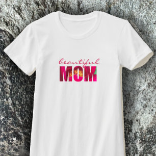 T-shirt Personnalisé "Belle Maman" Floral Rose Mère cadeau