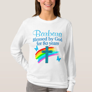 T-SHIRT PERSONNALISÉ BLESSÉ PAR DIEU PENDANT 80 ANS DE V