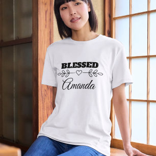 T-shirt Personnalisé BLESSEE Heart Christian