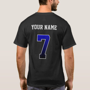 T-shirt personnalisé bleu numéro 7