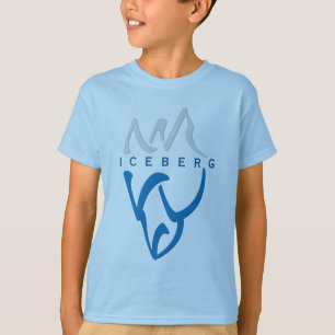 T-shirt Personnalisé Blue Inspirational Abstrait Iceberg A