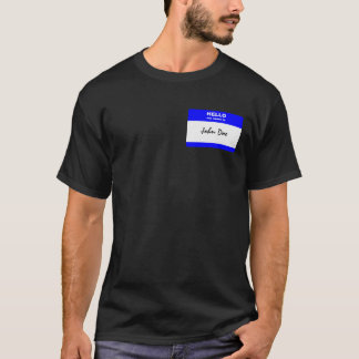 T-shirt Personnalisé "bonjour, mon nom est (le nom) "