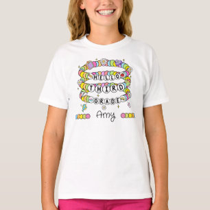 T-Shirt Personnalisé Bonjour Troisième Année