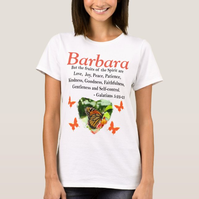 T-SHIRT PERSONNALISÉ BUTTERFLY GALATIANS 5 T CHEMISE (Devant)