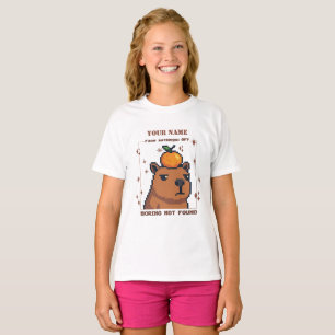 T-Shirt Personnalisé Capybara Pixel — Nom Personna
