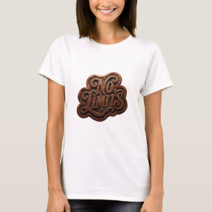 T-shirt personnalisé Catchy Gold NO LIMITS