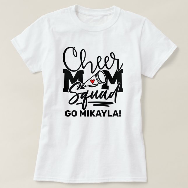 T-shirt personnalisé Cheer Mom Squad (Design devant)