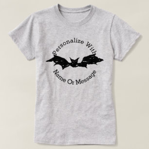 T-shirt personnalisé de batte de griffonnage