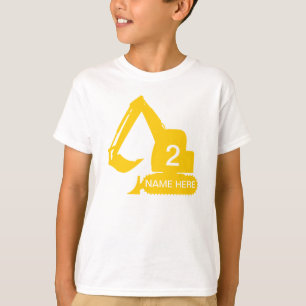 T-shirt personnalisé de construction avec le nom