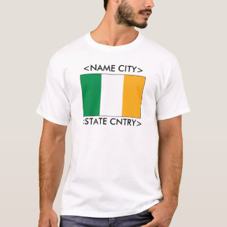 T-shirt personnalisé de drapeau de l'Irlande