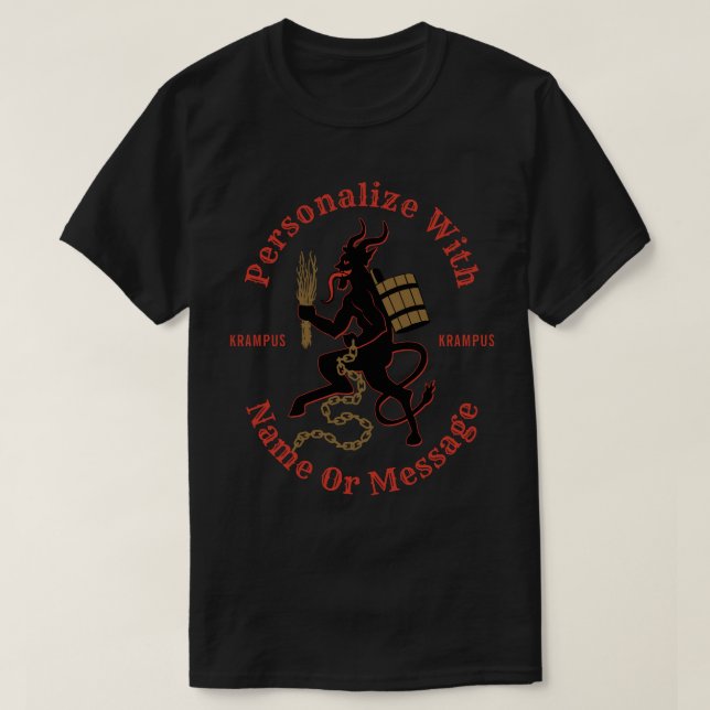 T-shirt personnalisé de Krampus (Design devant)