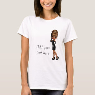 T-Shirt personnalisé de princesse afro-américaine