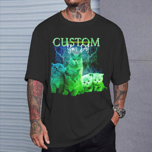 T-shirt personnalisé de rap bootleg 90s avec photo