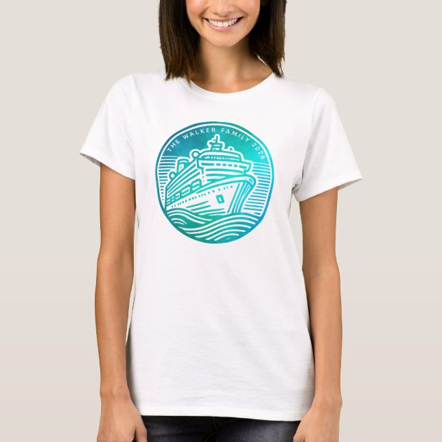 T-shirt Personnalisé d'embarquement des navires de (Devant)