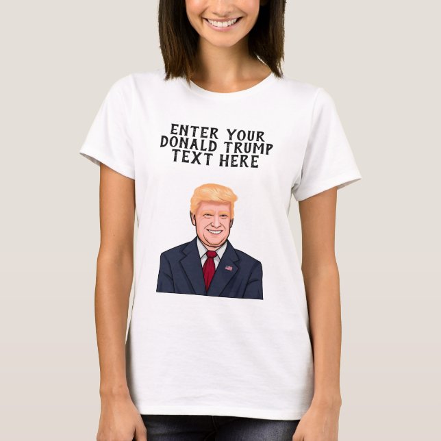 T-SHIRT PERSONNALISÉ DONALD TRUMP (Devant)