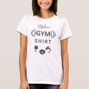 T-shirt personnalisé « Dumbbells » de gym mignon