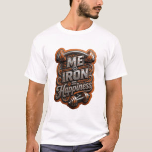 T-shirt personnalisé Edgy Silver ME IRON HAPPINESS