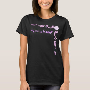 T-Shirt Personnalisé Élégant Coin Lavande