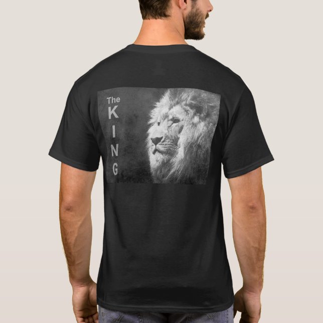 T-shirt Personnalisé Élégant Pop Art Lion Head Modèles Men (Dos)