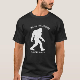 T-shirt Personnalisé Femmes Hommes Gros Pied Social Distan